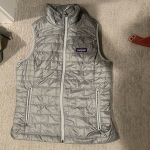 North Face gray nano vest